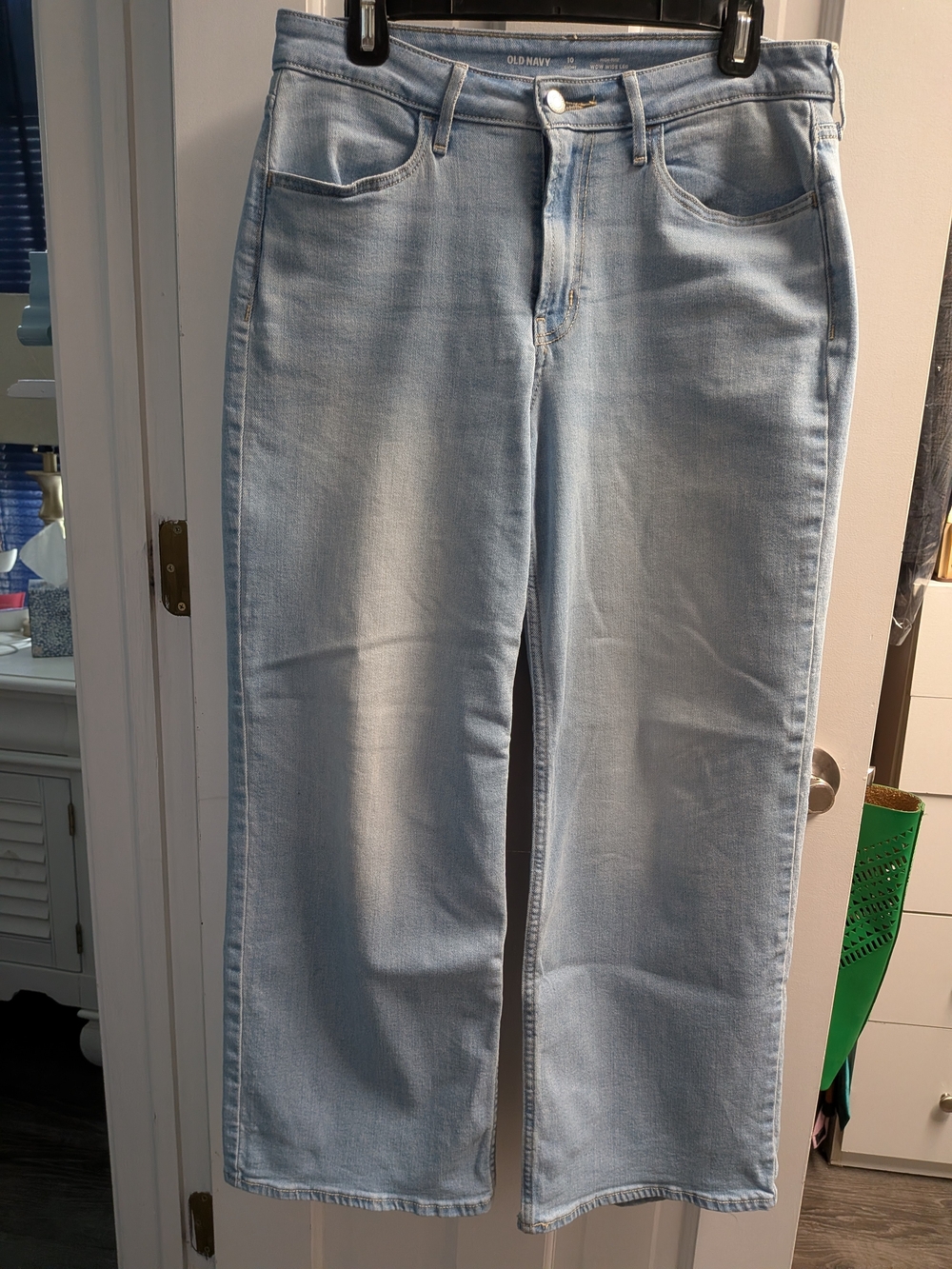 Old Navy Light Blue High Rise WOW Wide Leg Women's Jeans Size 10 Short
